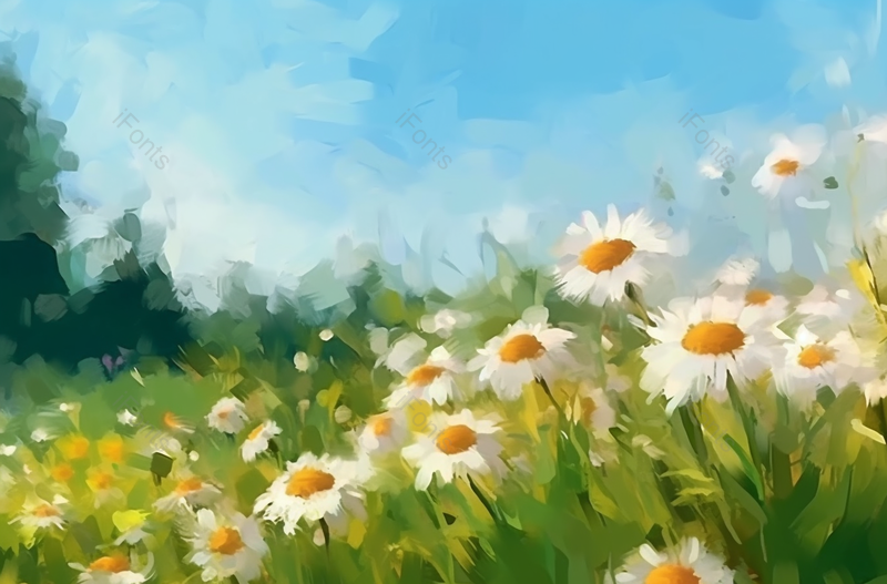 夏天的绿草地风景手绘背景,插画/手绘图,插画/手绘图库,插画/手绘图下载,插画/手绘